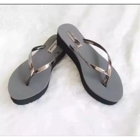 SANDAL WEDGES WANITA GLITER-ALVIA