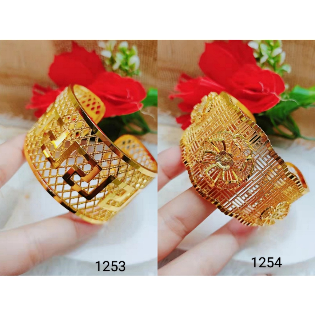 Gelang Xuping Dewasa Lapis Emas 24k Perhiasan Fashion 1253.1254