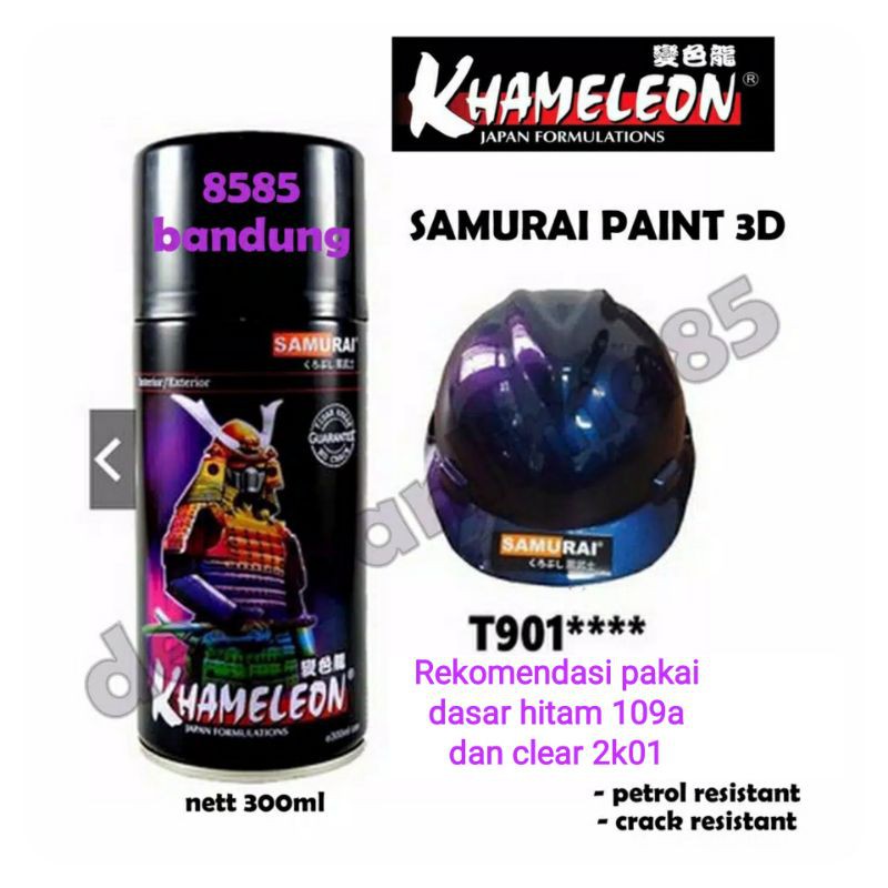 Samurai Paint T901**** KHAMELEON BIRU-Cat Semprot 3D warna BUNGLON