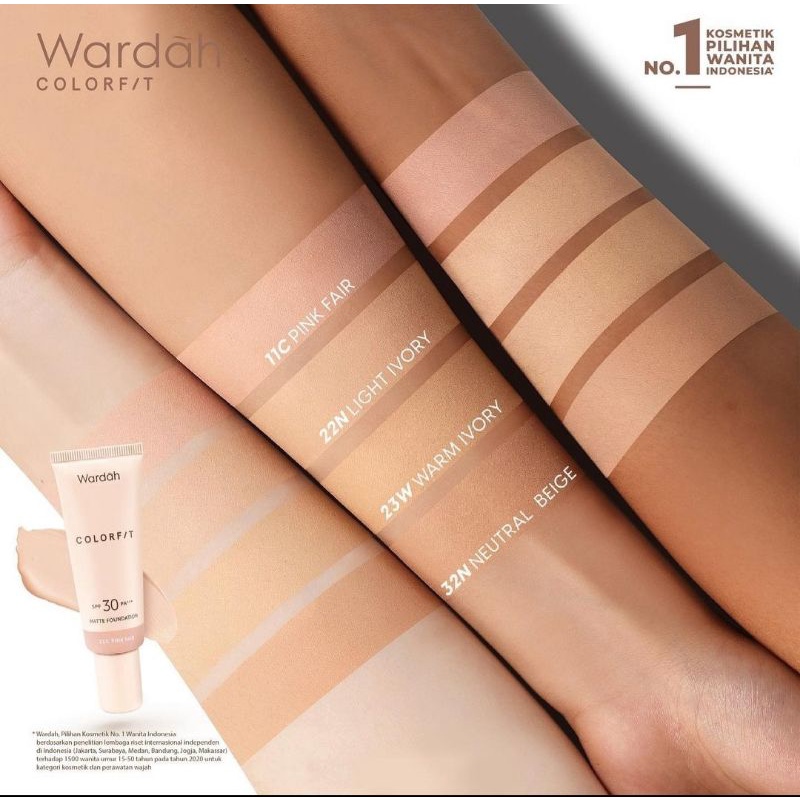 ☀️cahaya acc☀️WARDAH colorfit liquid foundation