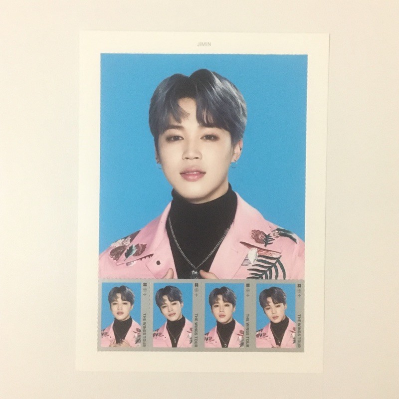 BTS 2017 The Wings Tour Official Goods Merch MD - Jimin Postage Stamp Seal