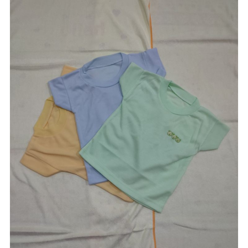 Kaos Oblong Bayi Polos 3 Pcs (3 - 24 Month)