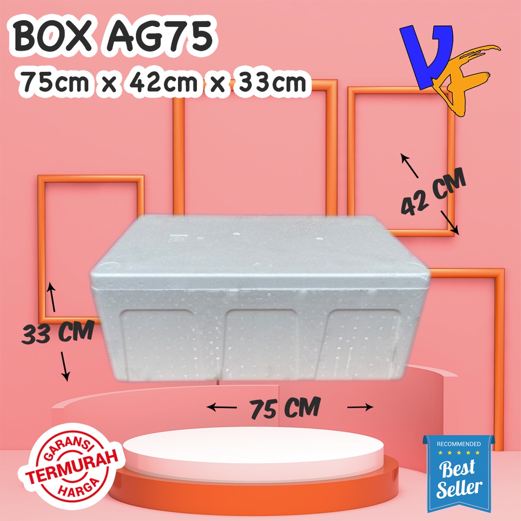 

Box Styrofoam AG 75 75 x 42 x 33cm Box Sterofoam Box Stereofoam Besar