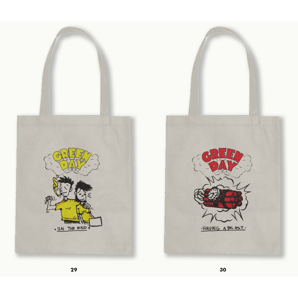 TOTE BAG BLACU  - GREEN DAY .02