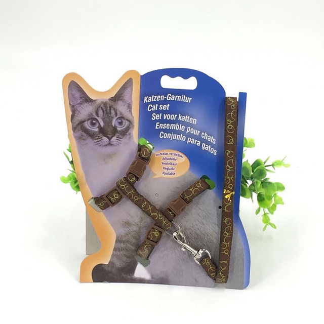 Harness Motif Kucing Model H Untuk Kucing Motif