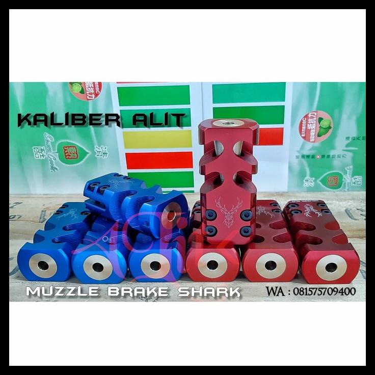 TERBARUU Muzzle break / Muzzle break / Air Stripper Shark TERBARU