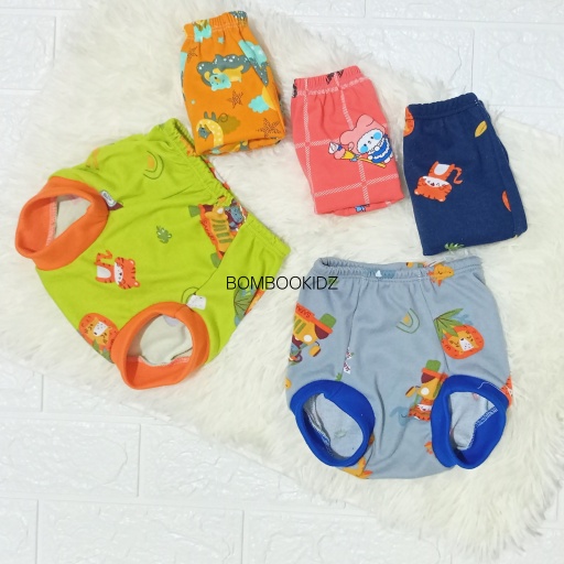 6 PCS Celana Pop Bahan PREMIUM (Tanpa Sambungan) Libby Velvet / Celana Kodok Anak UNISEX