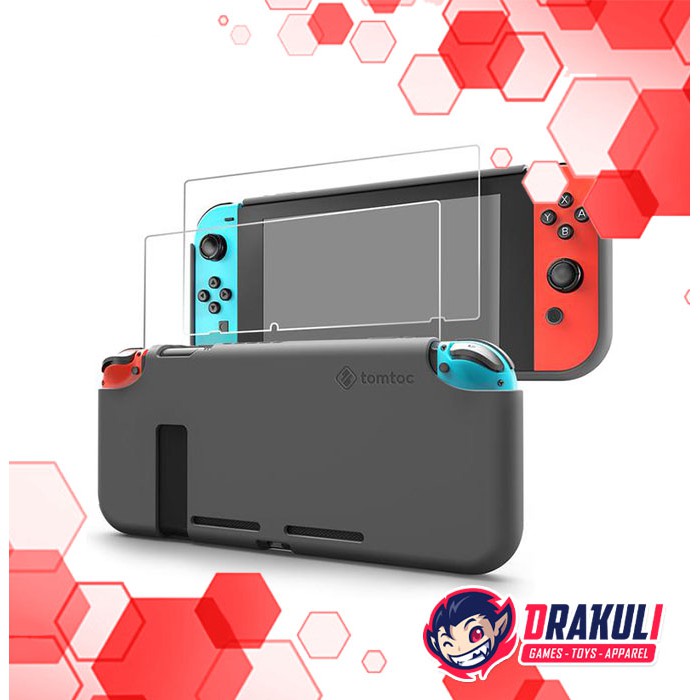 Nintendo Switch Tomtoc Liquid Silicone Case - Gray