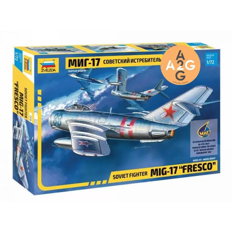 Model kit Zvezda 1/72 MIG-17 Fresco