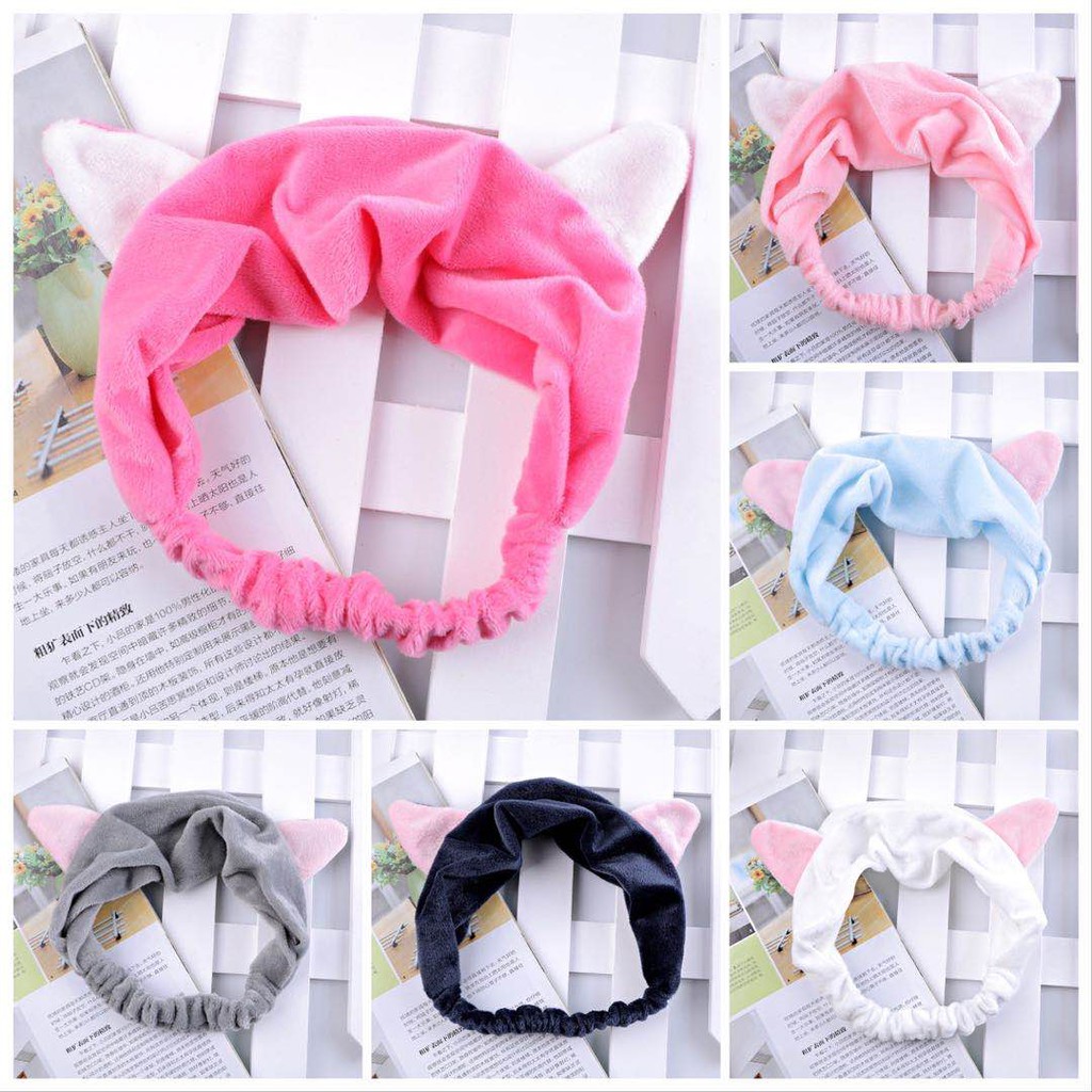 VS - Bandana Bando Motif Kuping Hairband Korea Lucu Kucing Bando Headband Rambut Fashion Rajut