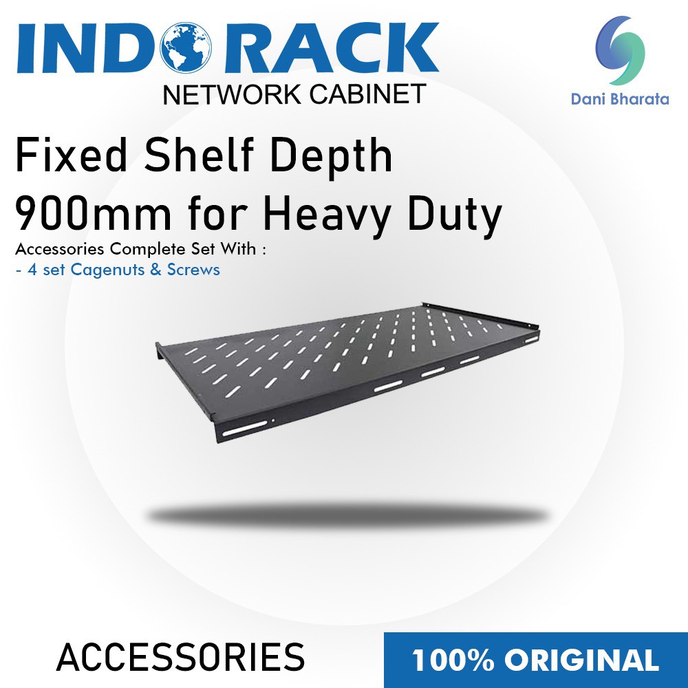 Indorack Aksesoris Fixed Shelf Depth 900mm for Heavy Duty