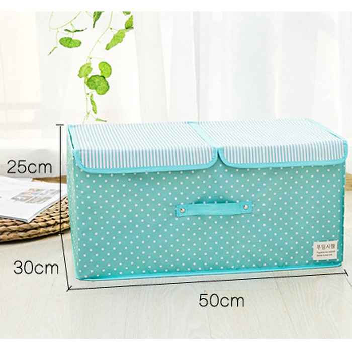 Kotak Penyimpanan Besar Bisa Dilipat 25x30x50cm Tempat Pakaian Mainan Anak Container Storage Box