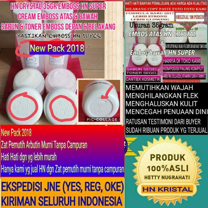Terbaru CREAM/KRIM HN HETTY NUGRAHATI KRISTAL 35 GRAM ORIGINAL ASLI EMBOSS Original