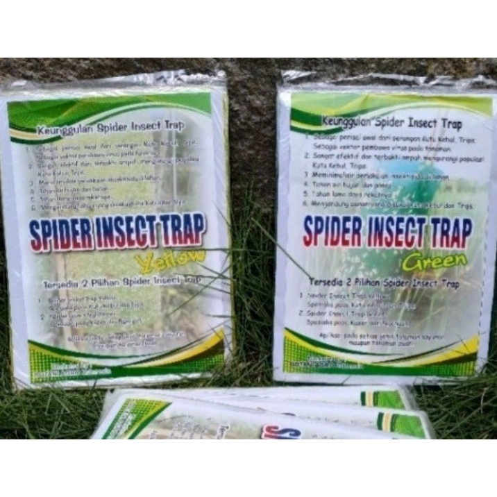 SPIDER INSECT TRAP 1PACK 100LEMBAR perangkap hama lem hama kutu lalat