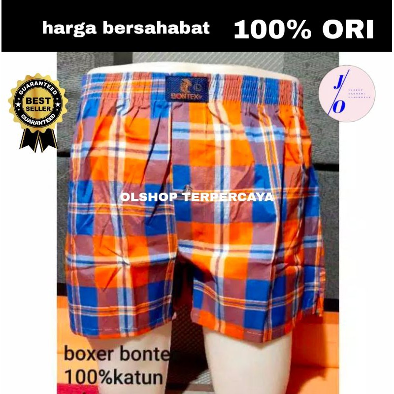 celana dalam pria dewasa cd pria boxer BONTEX BOXER PANTS UK M L XL