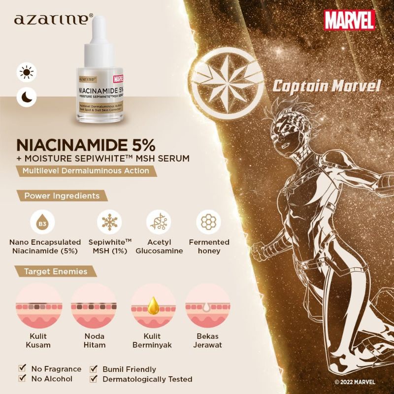 Azarine Niacinamide 5% + Moisture Sepiwhite Serum