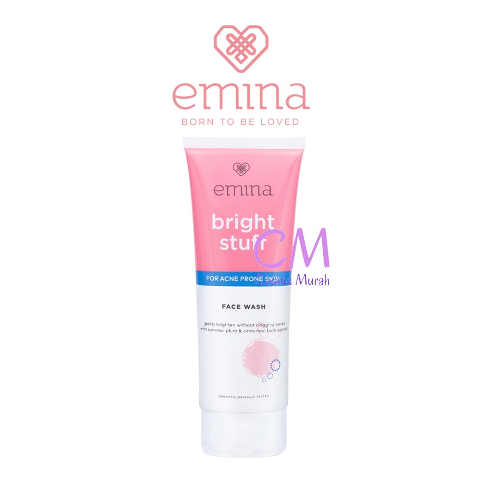 EMINA Bright Stuff Series dan Acne Prone | Moisturizing Cream Toner Face Wash Tone Up Mask Serum-Acne Prone FW 100ml