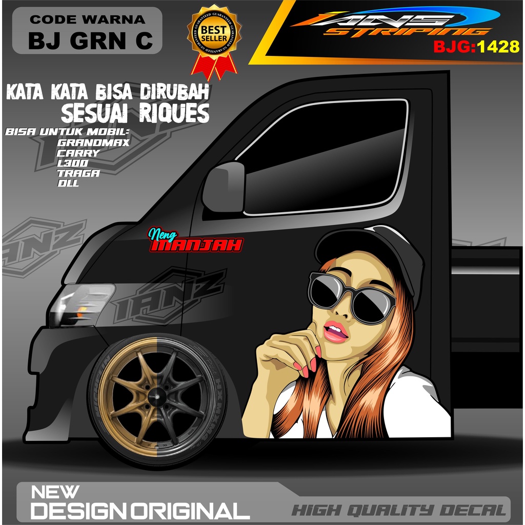 DECAL STIKER PINTU CARRY / DECAL PINTU GRANMAX / STIKER MOBIL PICK UP