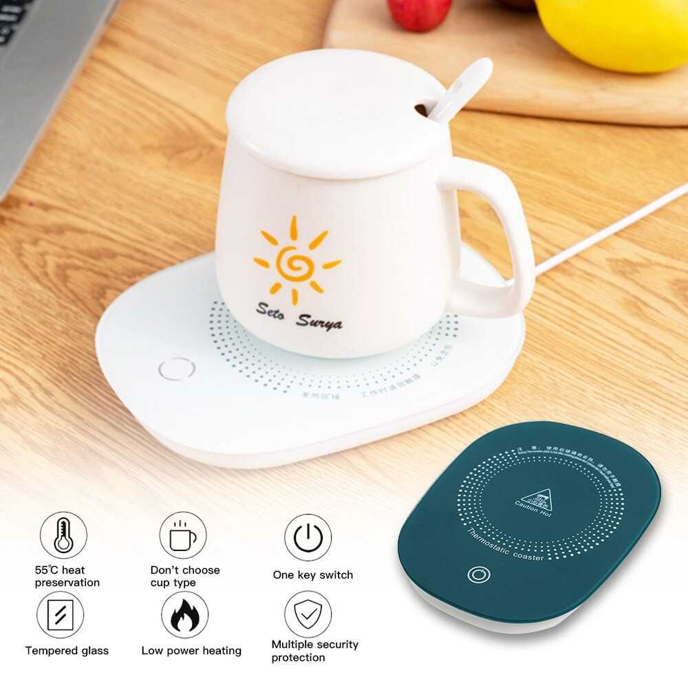 TD-DA1 HKITCHEN Tatakan Gelas Pemanas Coffee Cup Warmer Heating Pad - ZC001