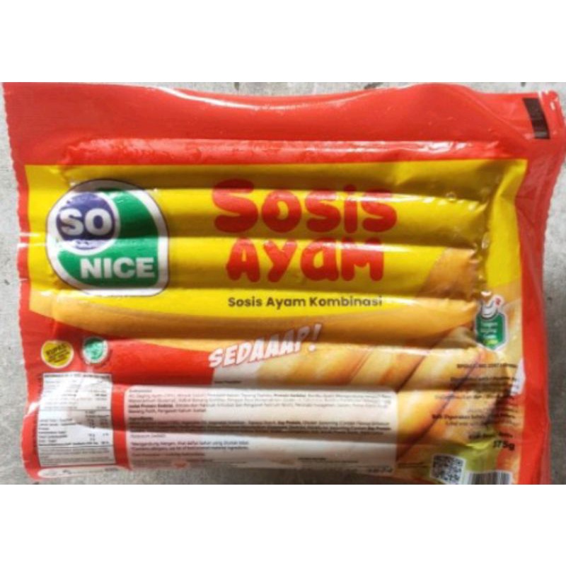 

So Nice Sosis Ayam uk 375 gr