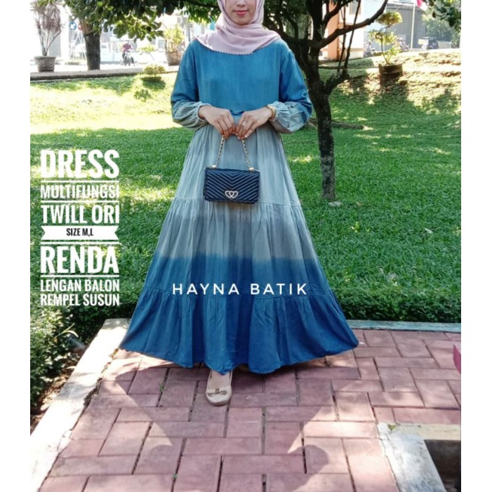 GAMIS TWILL ORI /GAMIS TWILL RAYON CANDIMEKAR /GAMIS TWILL SIZE S/M/L/XL