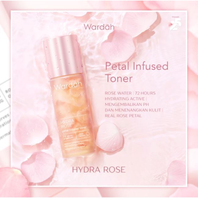 ☘️Yuri Kosmetik☘️ Wardah Hydra Rose Petal Infused Toner 100ML