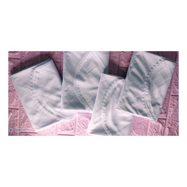 SANTRI/SANTRIWATI/PONDOK/PESANTREN NC GONTOR Jilbab segi empat renda putih ala gontor