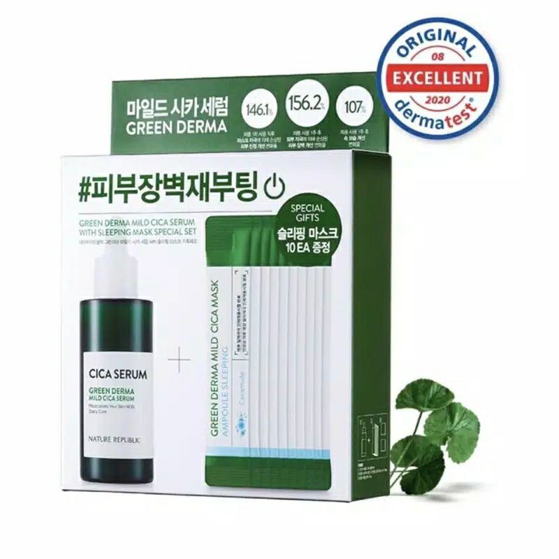 Nature Republic Cica Serum With Sleeping Masks