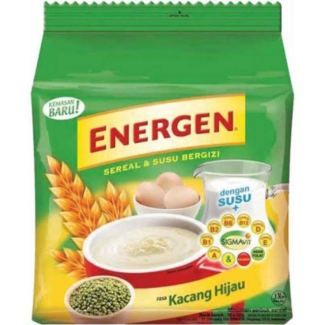 

Energen Rasa Kacang Hijau 10 x 30gr