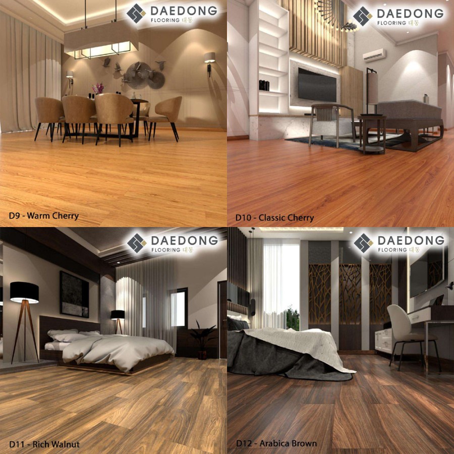 LANTAI VINYL WARNA TUA 3MM PREMIUM LANTAI SPC DAEDONG FLOORING MURAH