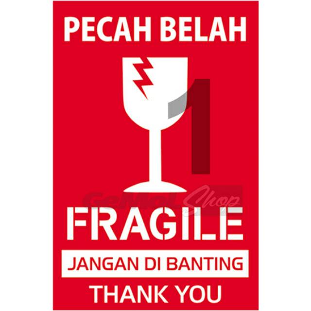

Sticker Bontax FRAGILE Jangan Di Banting Cetak 4x6 cm