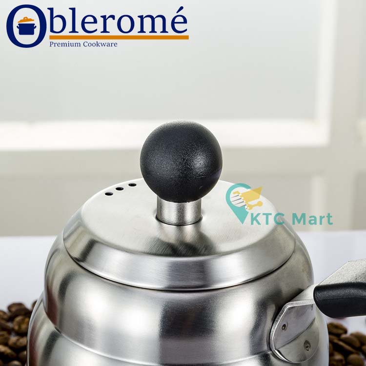 KTCmart - Teko Leher Angsa 1,2L Platinum/ Gooseneck Kettle/ Teko Kopi/ Pour Over Kettle