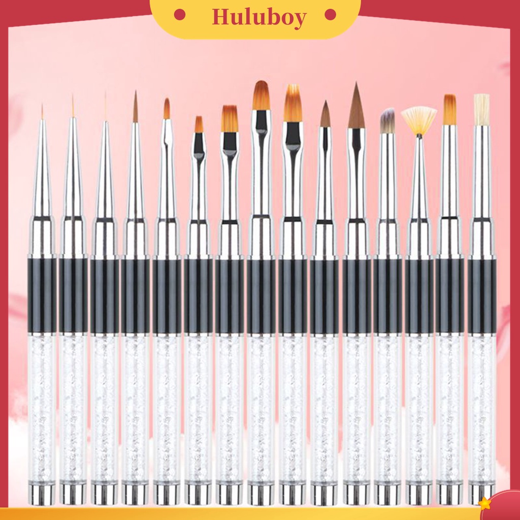 Huluboy Huluboy♡ Brush Pen Nail Art Bahan Nilon Ultra Tipis Untuk Manicure