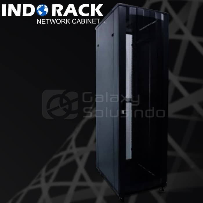 INDORACK RAK SERVER CLOSE RACK 20U Depth 600MM Glass Door IR6020