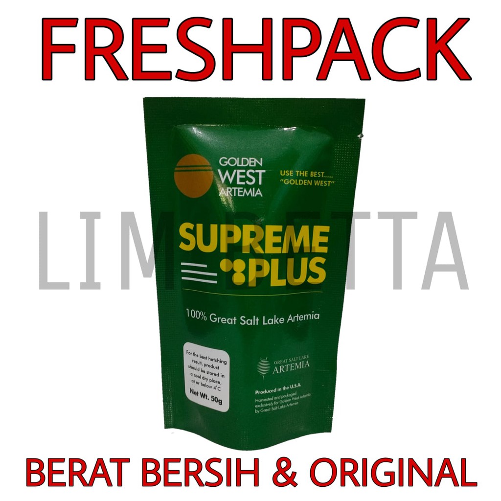 ( FRESHPACK ) ARTEMIA SUPREME 50 GRAM / ARTEMIA SUPREME PLUS