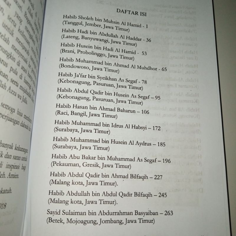 KITAB ASLI BIOGRAFI HABAIB PAKUNYA TANAH JAWA MENELUSURI JEJAK DAKWAH 25 KETURUNAN RASULULLAH