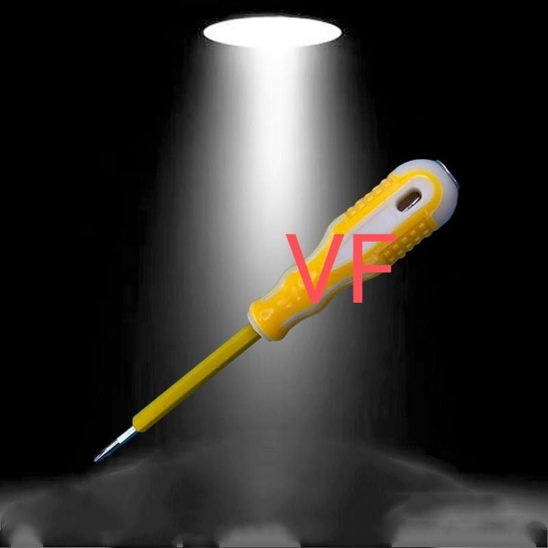 Tespen Listrik Bolak Balik plus minus serbaguna tes listrik obeng kuning serbaguna 220v kecil besar