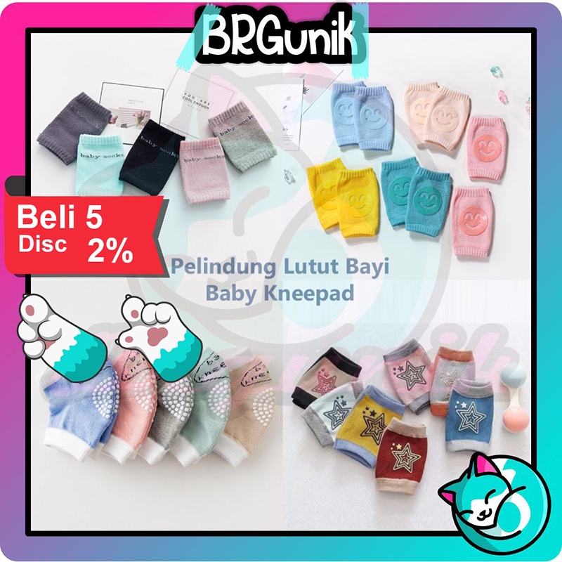 BRGUNIK Pelindung Lutut Anak Bayi Anti Slip Baby Kneepad / Knee Protector Kaos Kaki Murah IMPORT R151 490 491 492