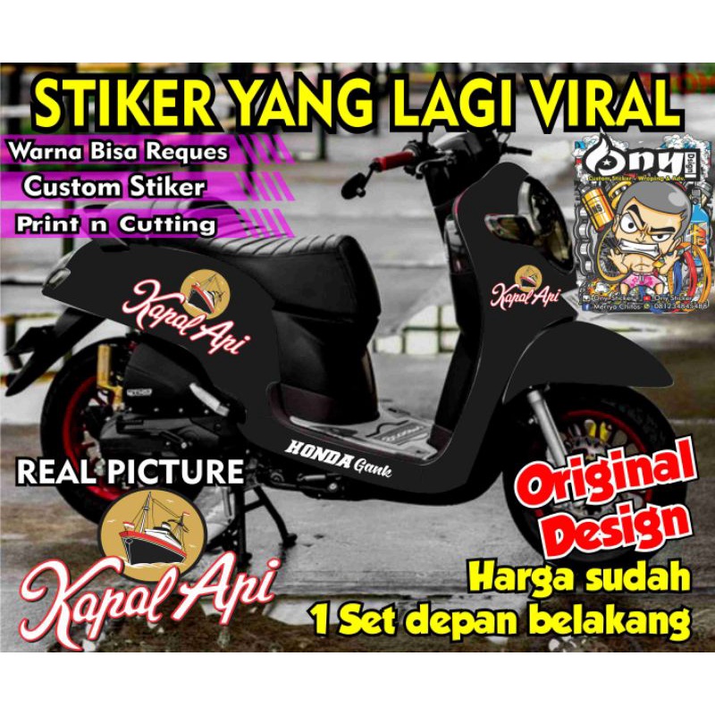 STIKER SCOOPY KAPAL API