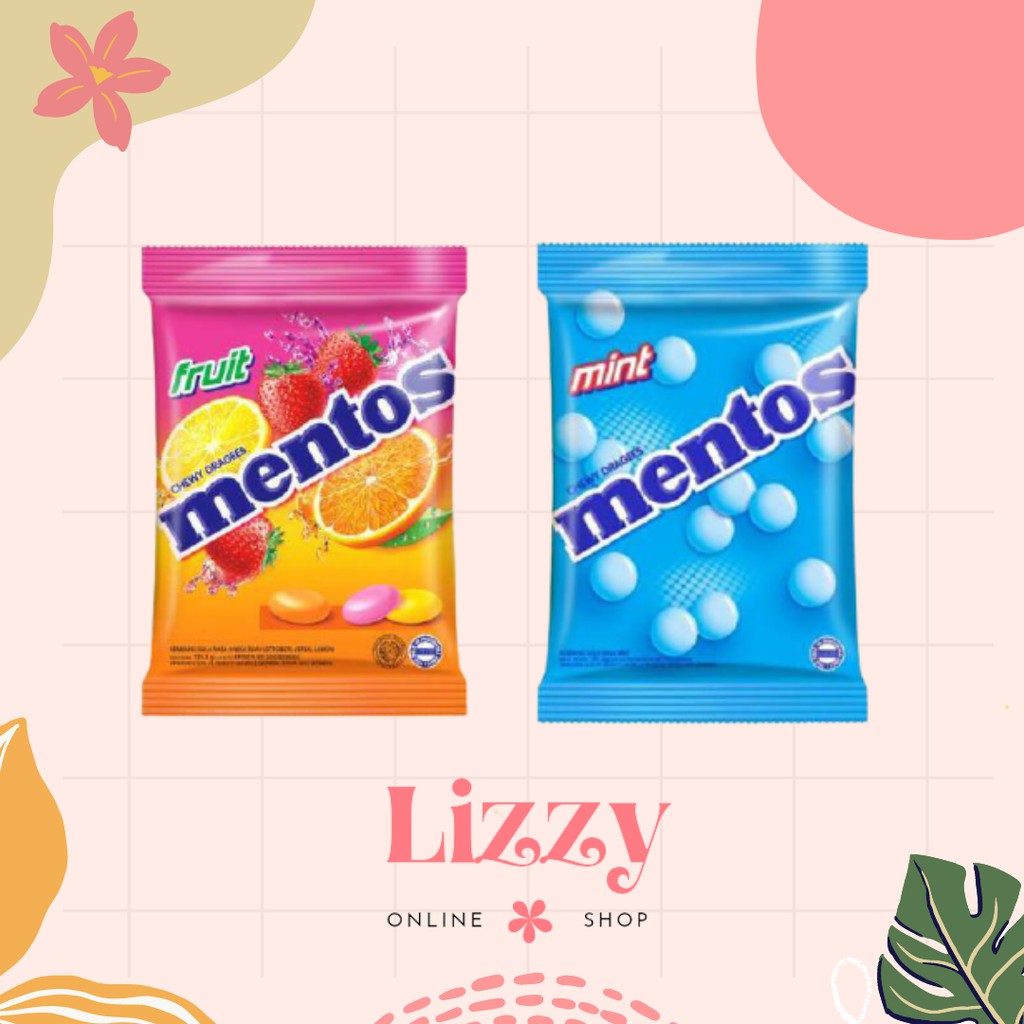 

Permen Mentos Mint fruit Chewy 135g isi ±50pcs