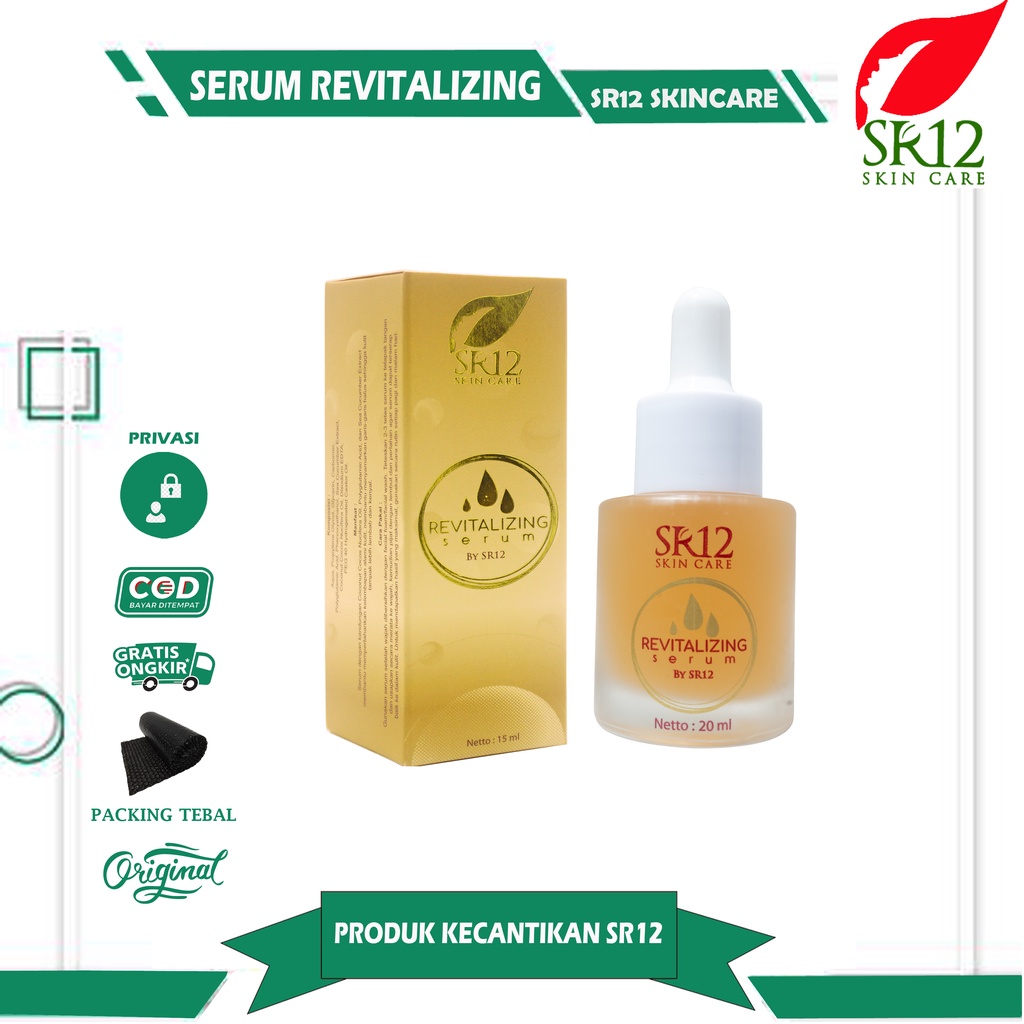 SERUM ATASI BOPENG BEKAS JERAWAT DAN MATA PANDA PALING AMPUH REVITALIZING SERUM SR12 ORIGINAL SERUM 