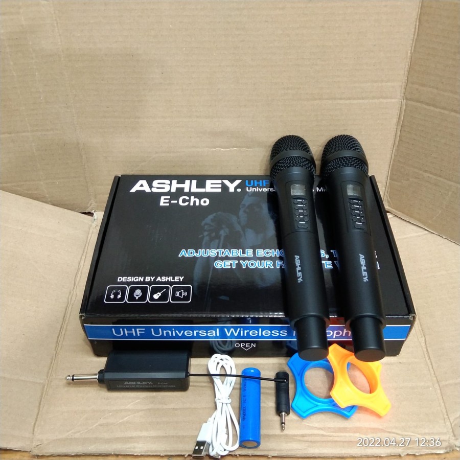 mic wireless ashley E cho mic ashley echo original mic pegang pegang