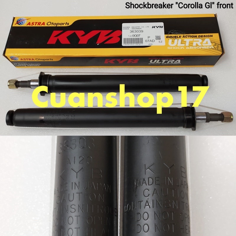 SHOCKBREAKER DEPAN TOYOTA COROLLA GL 1984-1987 KAYABA ULTRA