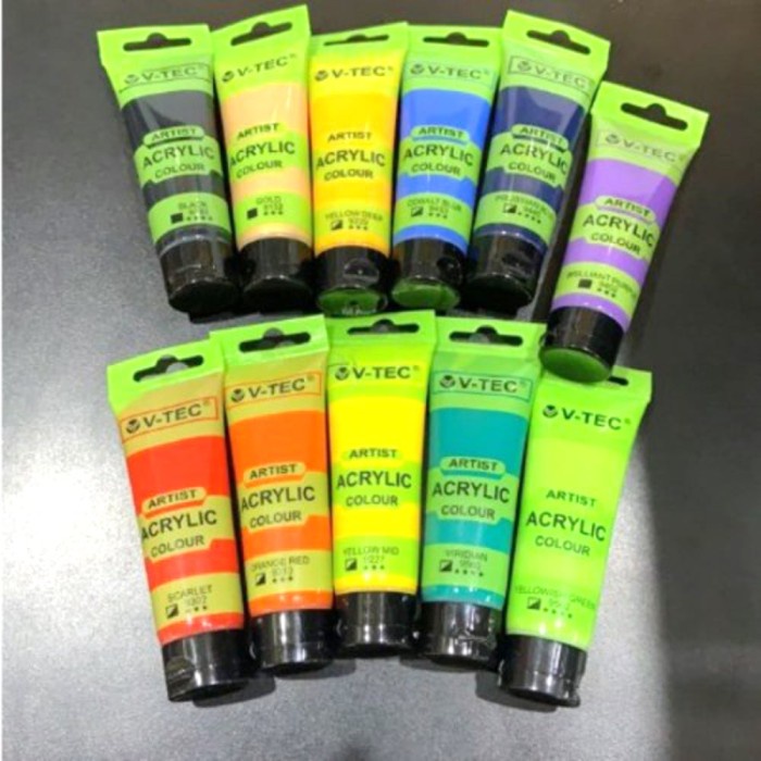 

PASTEL-DRY-OIL- CAT ACRYLIC V-TEC 35 ML - VTEC CAT ACRYLIC COLOUR PART 2 - 402 BRILLIANT P -OIL-DRY-