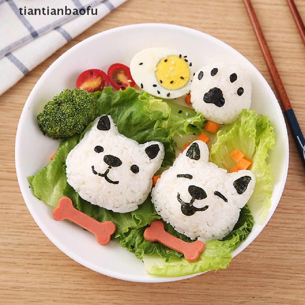 Cetakan Nasi Bento Sushi Nori Bentuk Kartun Kucing Untuk Dekorasi Dapur