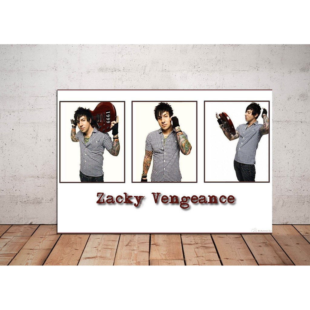 Poster Zacky Vengeance Avenged Sevenfold/Poster Kayu/Hiasan Dinding /Poster Zacky Vengeance