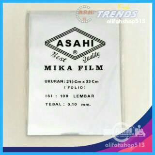 Plastik Cover Mika Mika Film  Jilid Bening  Uk A4 Shopee 