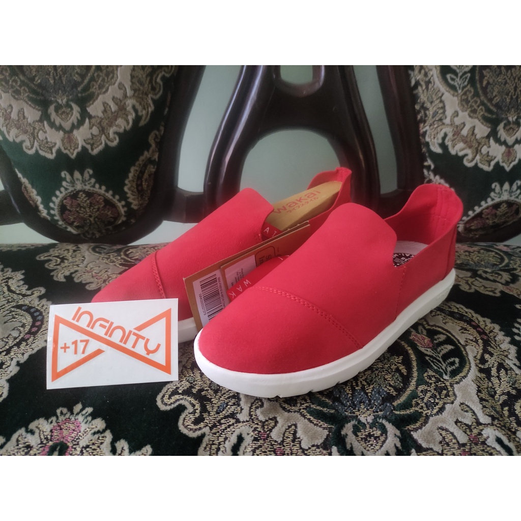 Wakai Original Michi Cherry Women - Sepatu Slip On Wakai Wanita