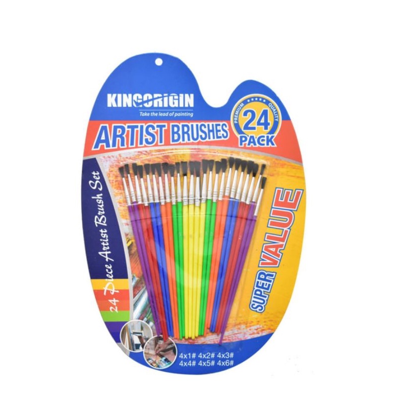 

Set kuas cat lukis Kingorigin isi 24 pcs -brush painting art -10207434