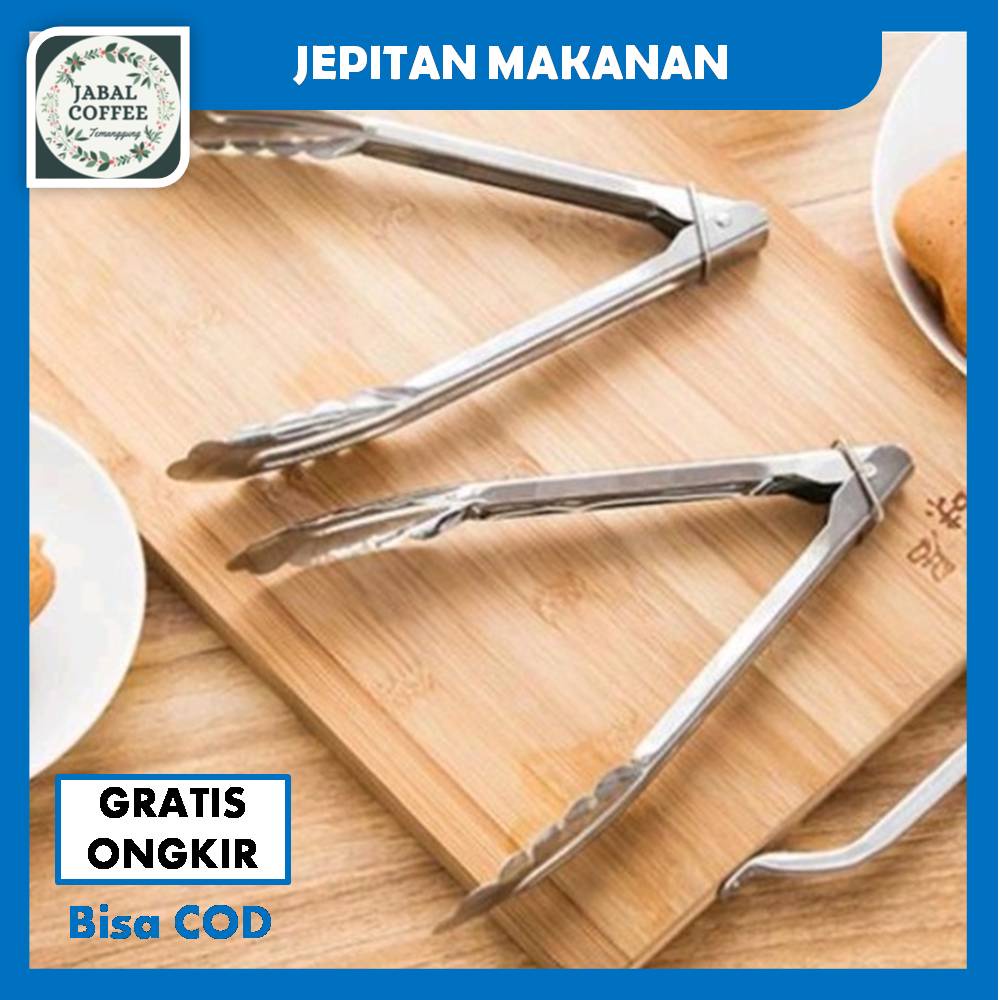 Capitan Makanan Stainless Steel / Jepitan Makanan Stainless / Pencapit Jepitan Makanan J142